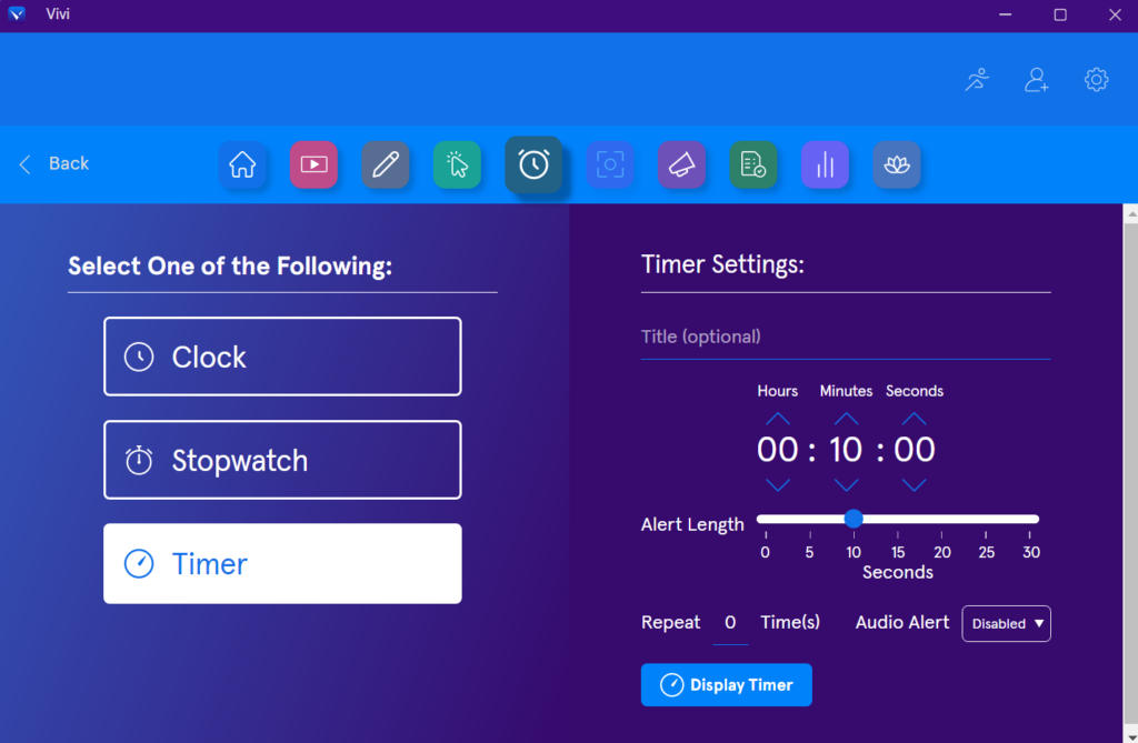 Vivi Clocks and Timers