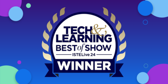 ISTE Best of Show Award Banner for Blog
