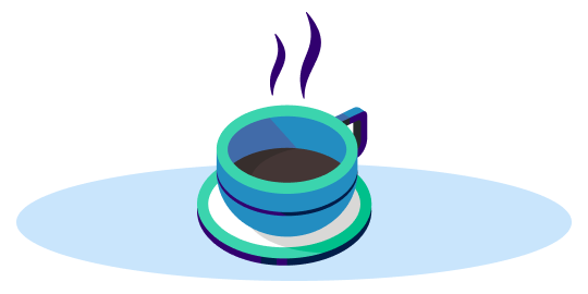 vivi_coffee A steaming cup of hot coffee.
