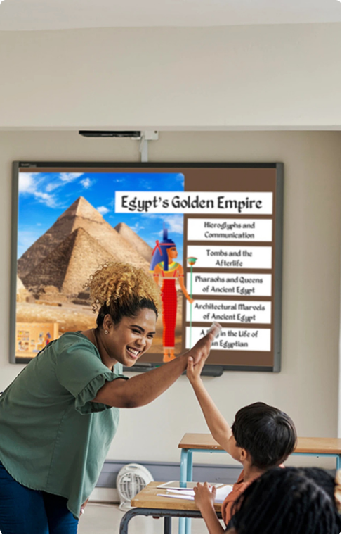 Teacher High-Five Cropped