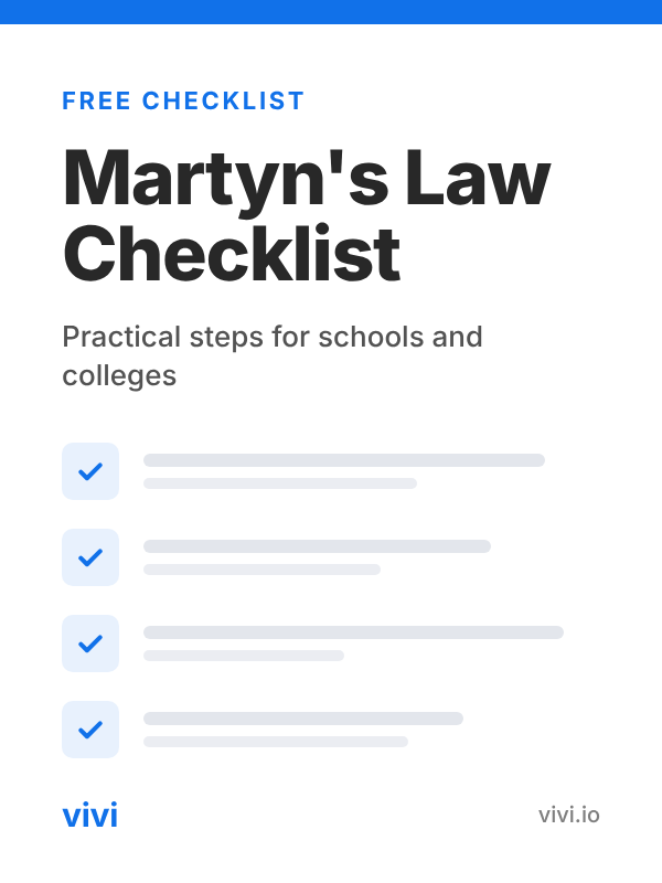 Martyn's Law checklist cover